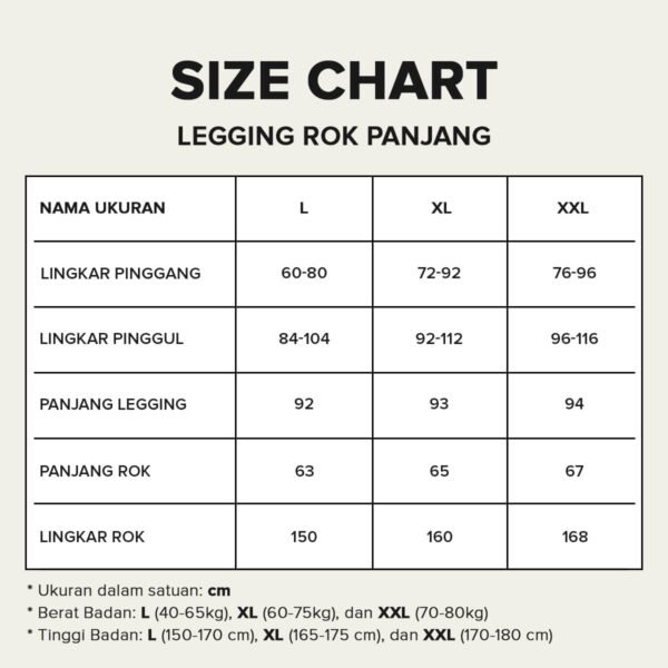 FBS Basic Celana Legging Rok Panjang - Gambar 5