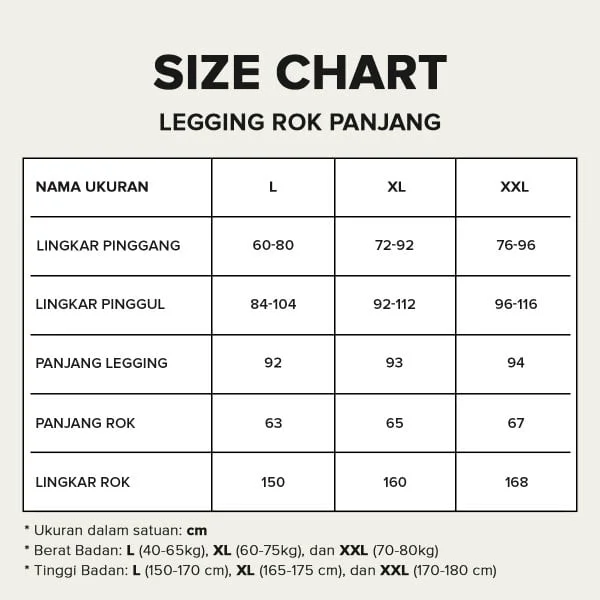 FBS Basic Celana Legging Rok Panjang - Gambar 5