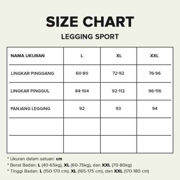 FBS Basic Celana Legging Standart - Gambar 5