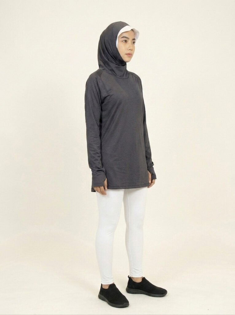 FBS Basic Kaos Hijab Lengan Panjang