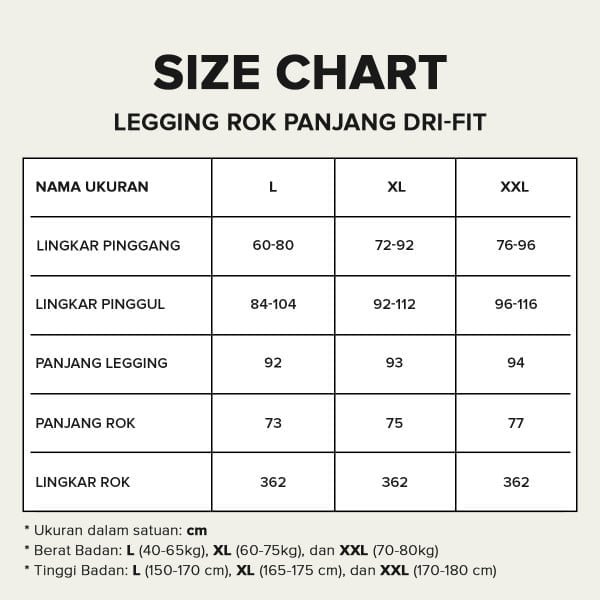 FBS Basic Celana Legging Rok Panjang Dri-Fit - Gambar 5