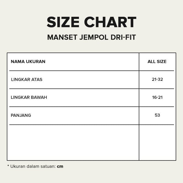 FBS Basic Manset Tangan Jempol Dri-Fit - Gambar 3