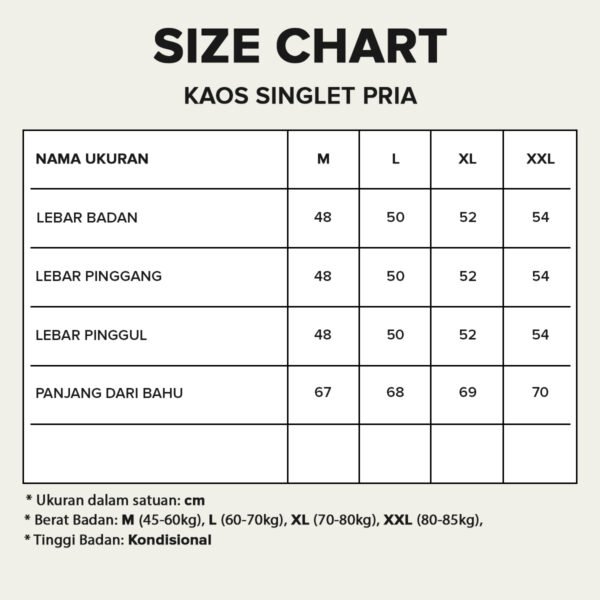 FBS Basic Kaos Singlet Pria - Gambar 5