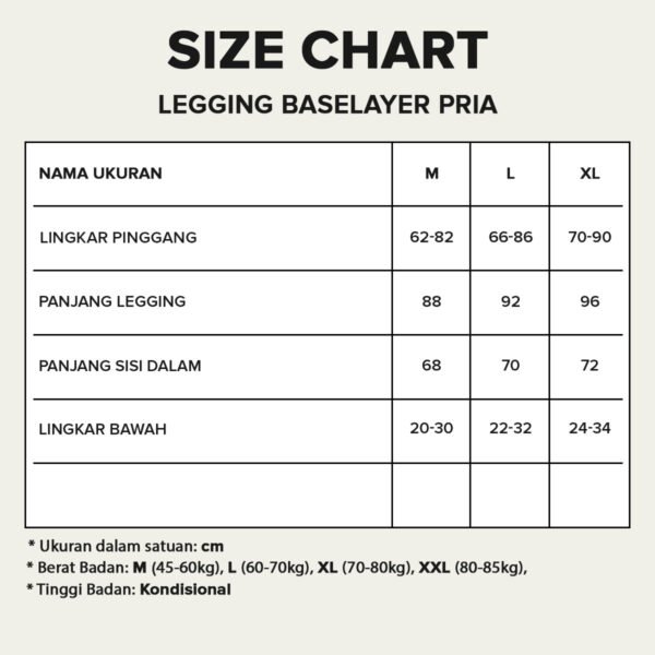 FBS Basic Celana Legging Baselayer Pria